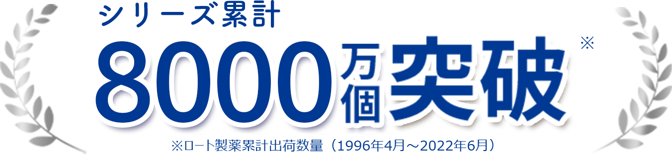 シリーズ累計8000万個突破