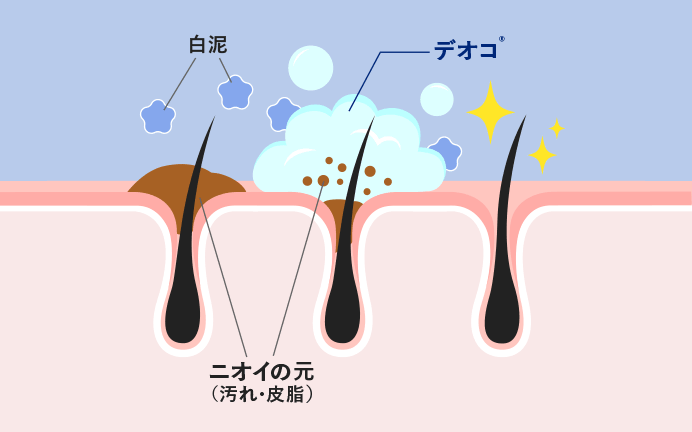 デオコ® 薬用ボディクレンズ 販売名：ロート薬用ボディソープLL