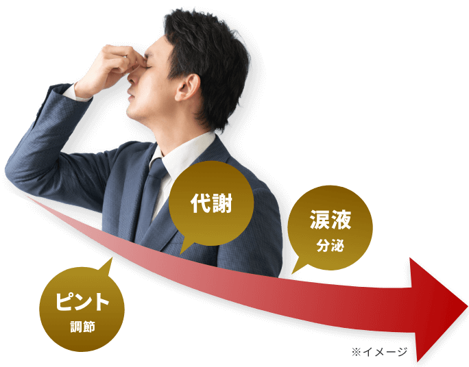 年齢とともに目の機能は低下します