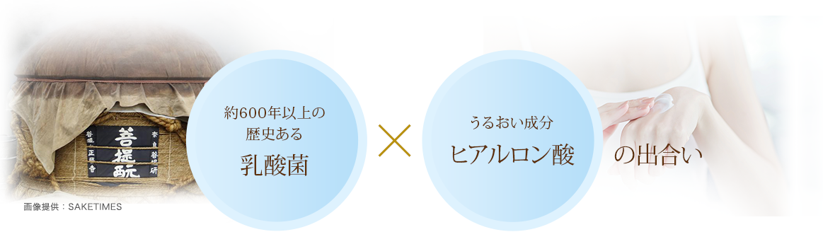 約600年以上の歴史ある乳酸菌 × うるおい成分ヒアルロン酸の出合い：「画像提供：SAKETIMES」