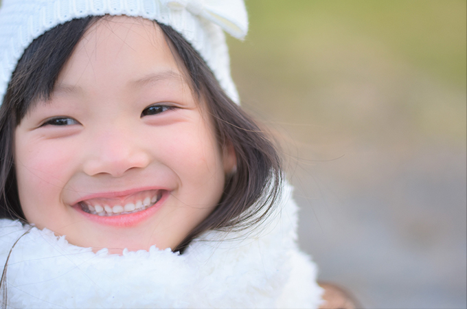 お子様のしもやけ（凍瘡）予防法