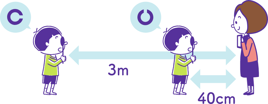 2パターンの視力測定