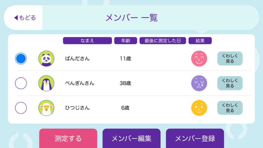 個別測定&記録の保存