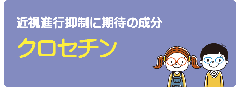 近視進行抑制に期待の成分クロセチン