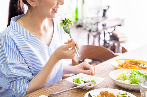 食事は1日3食バランスよく食べよう