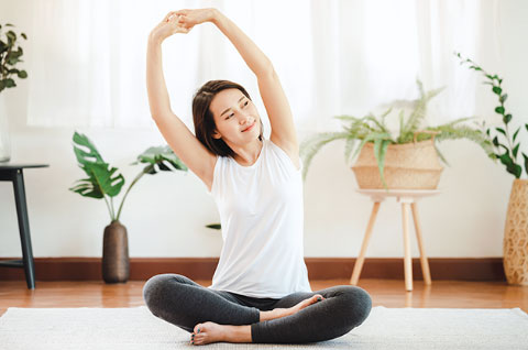 軽い有酸素運動で、気持ちのよい汗をかく