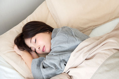 十分な睡眠時間を確保する