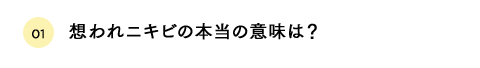 想われニキビの本当の意味は？