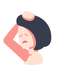 皮むけのようなフケが気になる