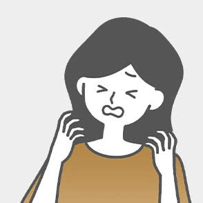 衣類（化学繊維やセーター）によるかぶれ