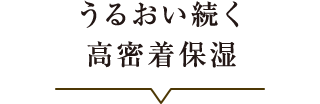 うるおい続く高密着保湿
