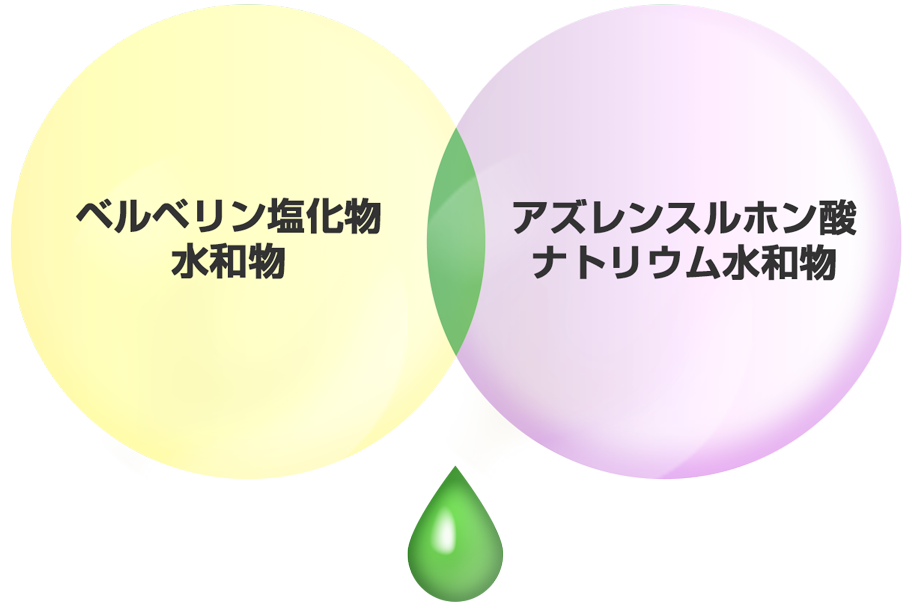 ベルベリン塩化物水和物 / アズレンスルホン酸ナトリウム水和物
