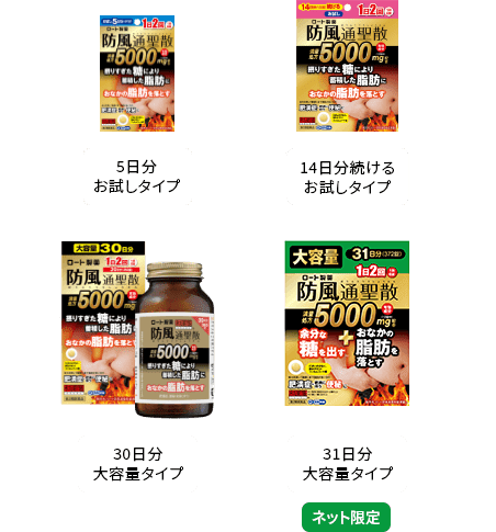 【5日分お試しタイプ】【14日分続けるお試しタイプ】【30日分大容量タイプ】【31日分大容量タイプ】