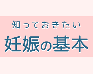 知っておきたい・妊娠の基本